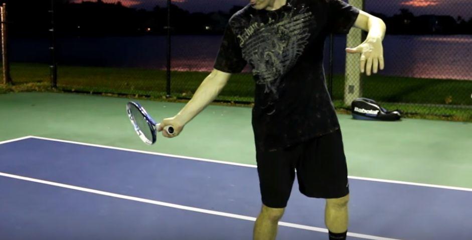 网球正手发力重要技术——固定手腕，不懂这个就别争要不要动手腕！