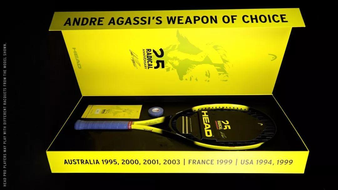 Head Radical 25周年纪念——致敬阿加西107大拍面，卖的不是球拍，是情怀！