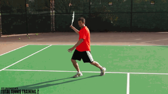 高引拍+低收拍，才是处理网球中场高球的最佳方式