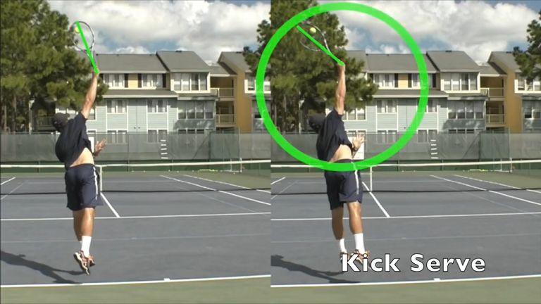 网球侧上旋发球第二弹，如果学了还不会，纳达尔也教不会你！