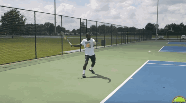网球正手击球肩髋转动不同步，动力链脱节，怎么可能有力！